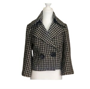 Tabitha Tweed Jacket .3/4 bell sleeves size Small black/white